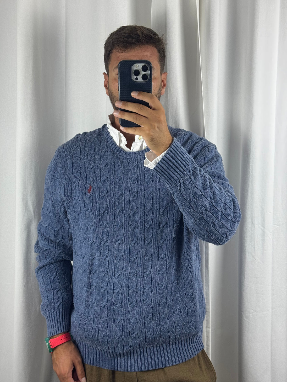 Maglione Cable Knit Vintage Ralph Lauren (XL)