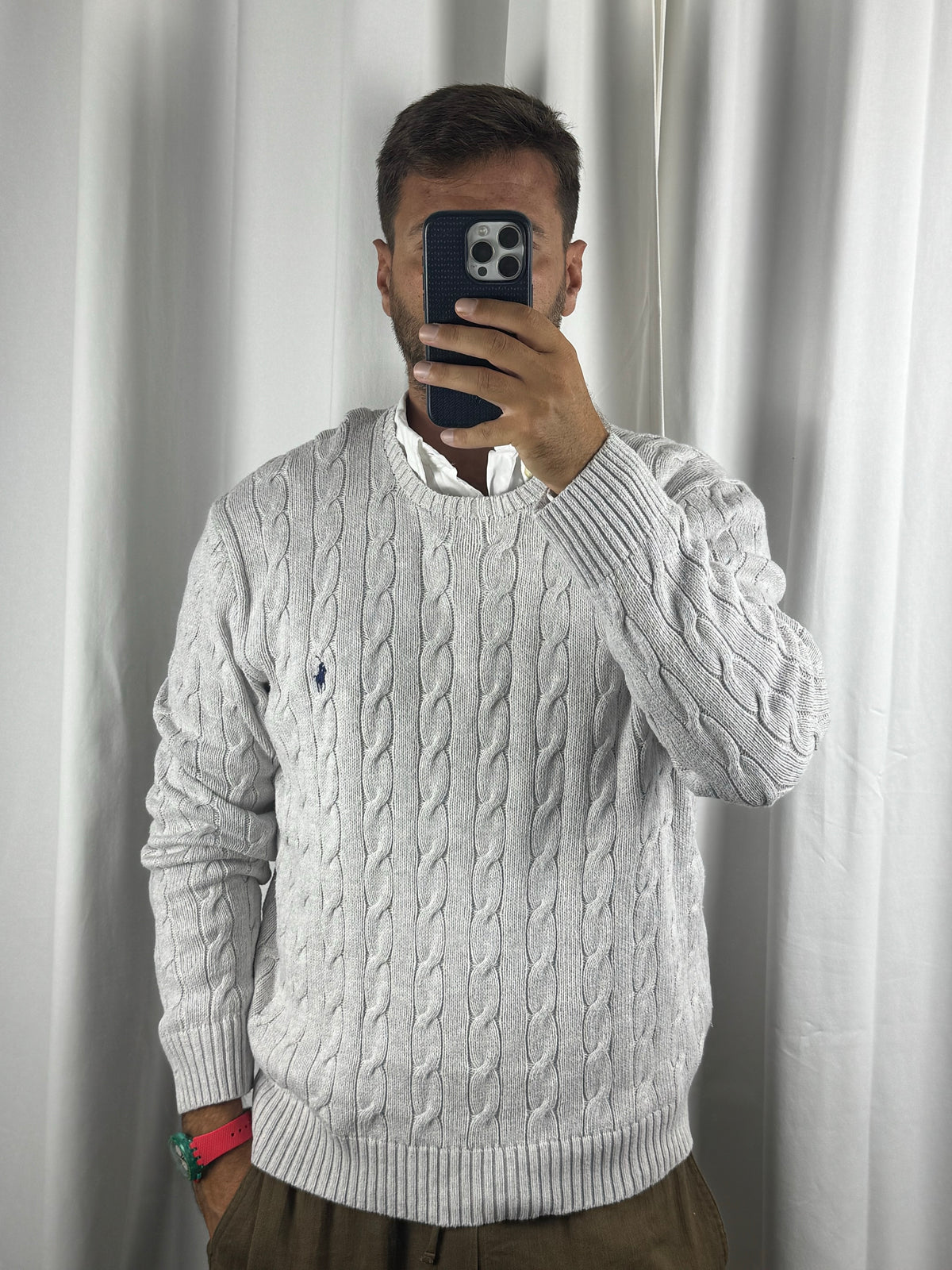 Maglione Cable Knit Vintage Ralph Lauren (XL)