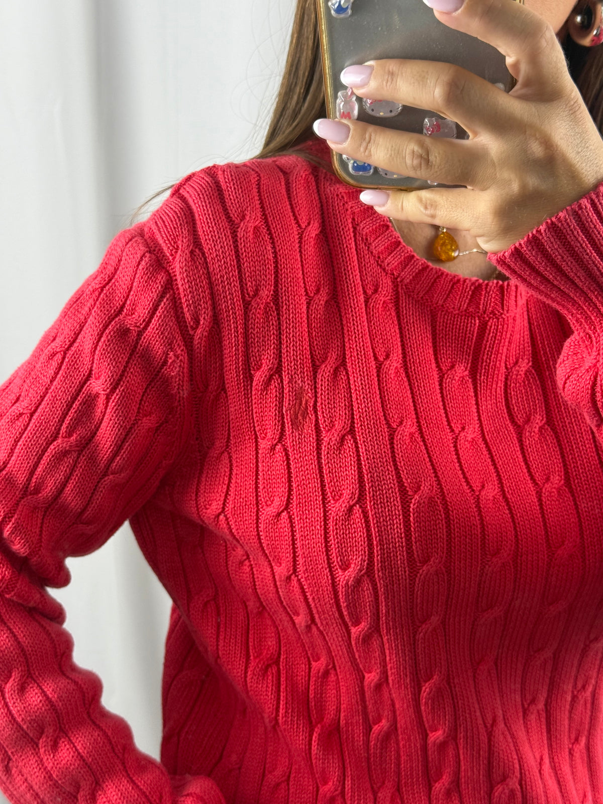 Ralph Lauren Vintage Cable Knit Sweater (Women's M)