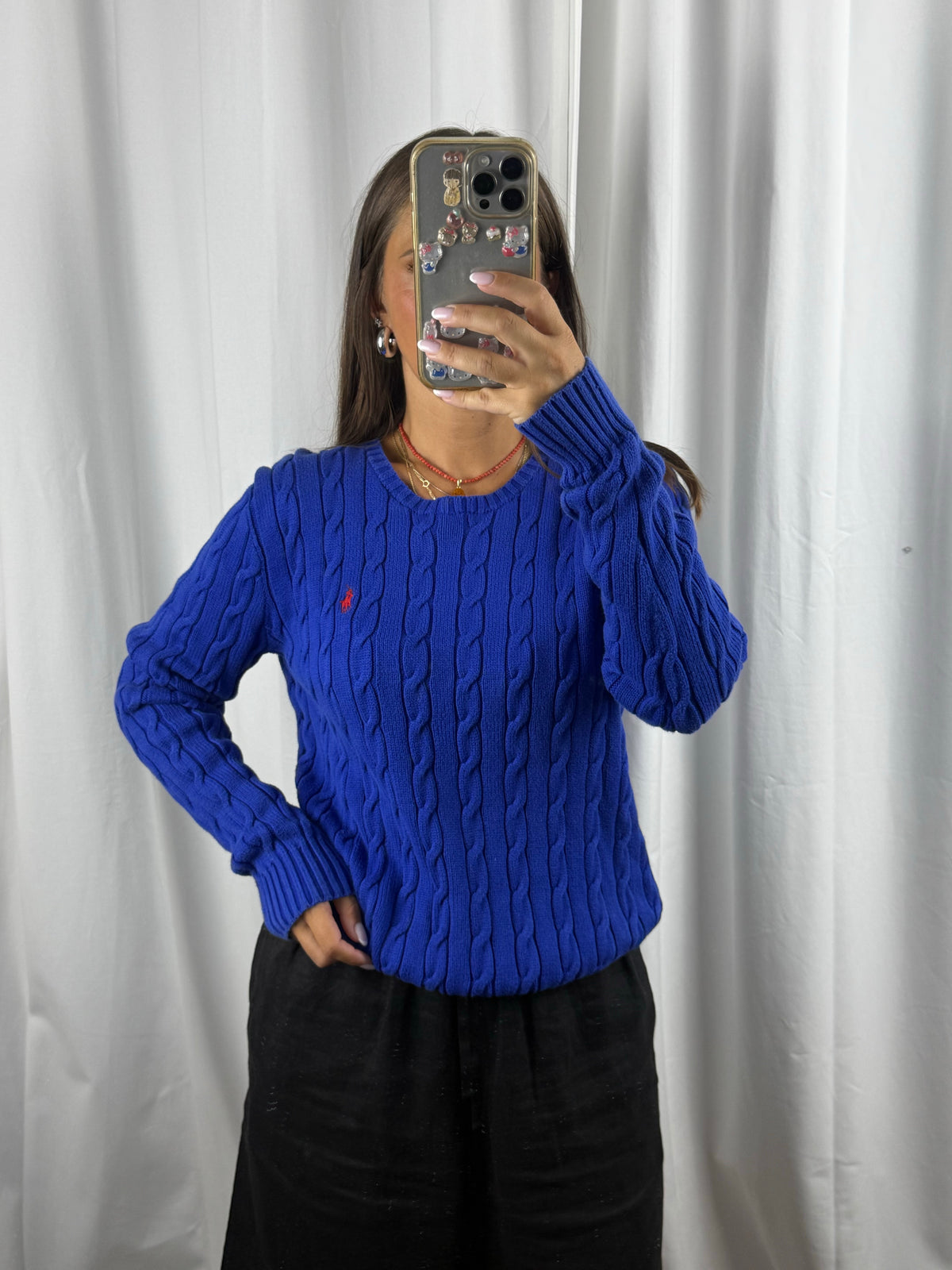 Ralph Lauren Vintage Cable Knit Sweater (Women's XL)
