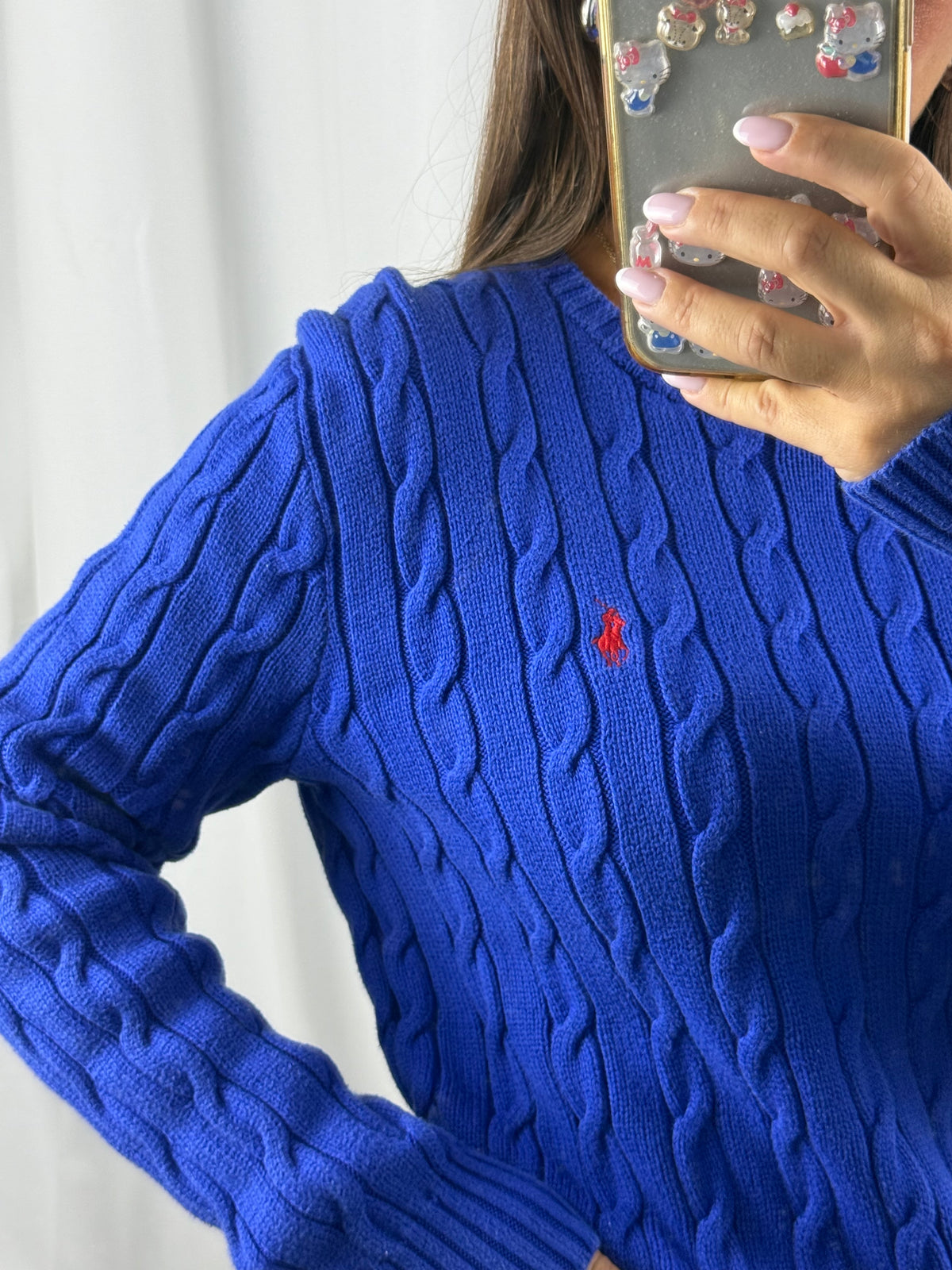 Ralph Lauren Vintage Cable Knit Sweater (Women's XL)