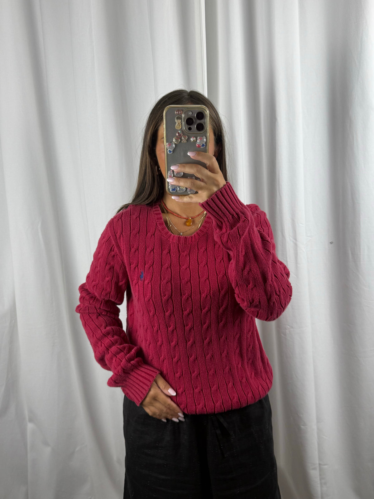 Ralph Lauren Vintage Cable Knit Sweater (XXL)