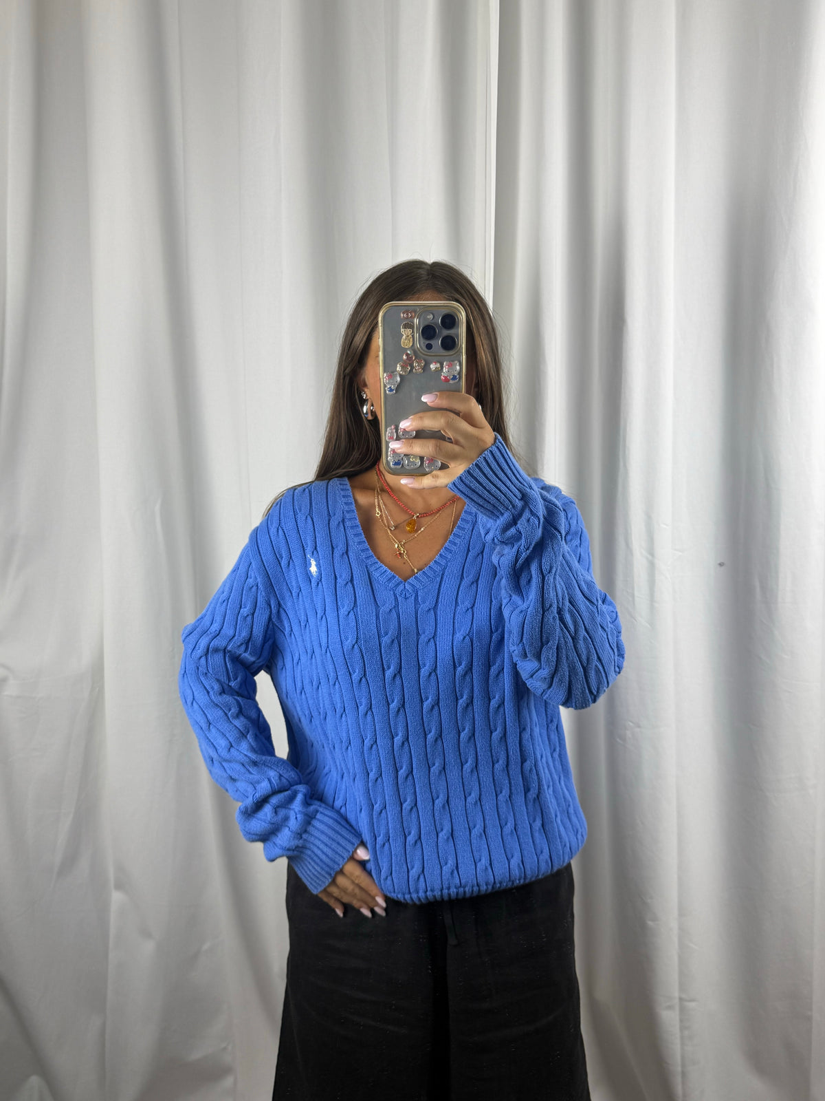 Ralph Lauren Vintage Cable Knit Sweater (Women's XL)