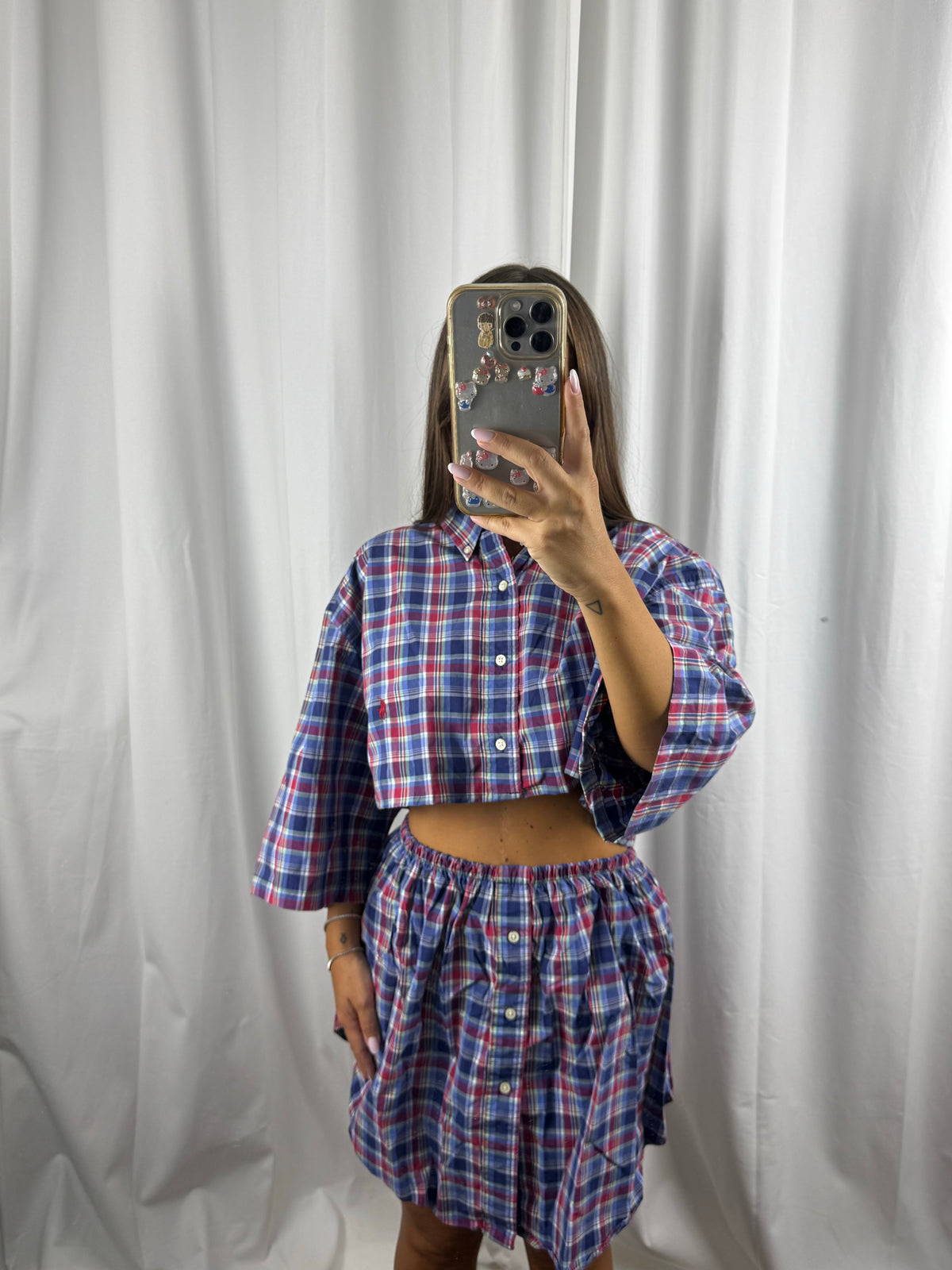 Crop Top Vintage Ralph Lauren con gonna (Taglia Unica)