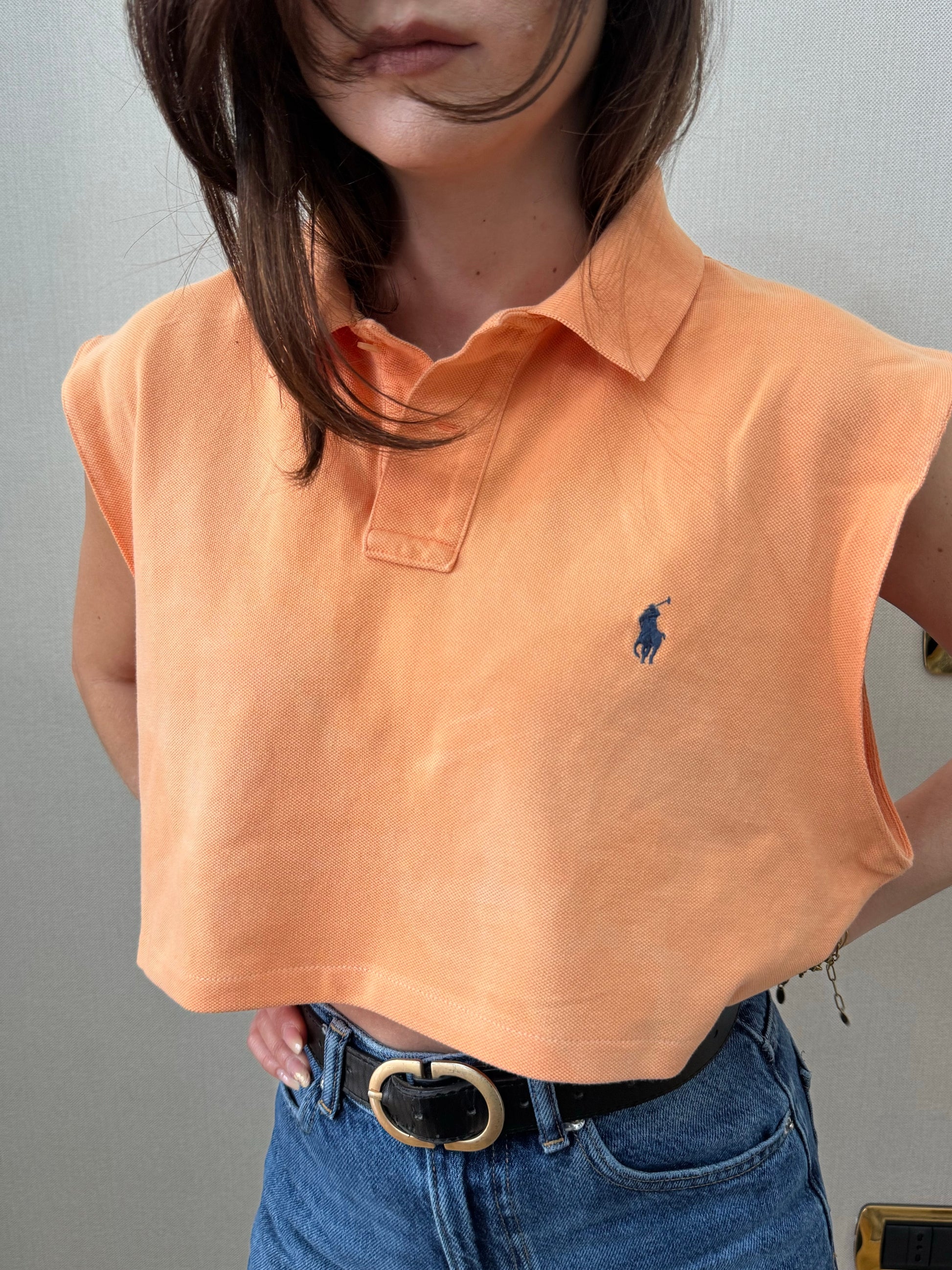 Crop Polo Vintage Ralph Lauren (Taglia Unica)