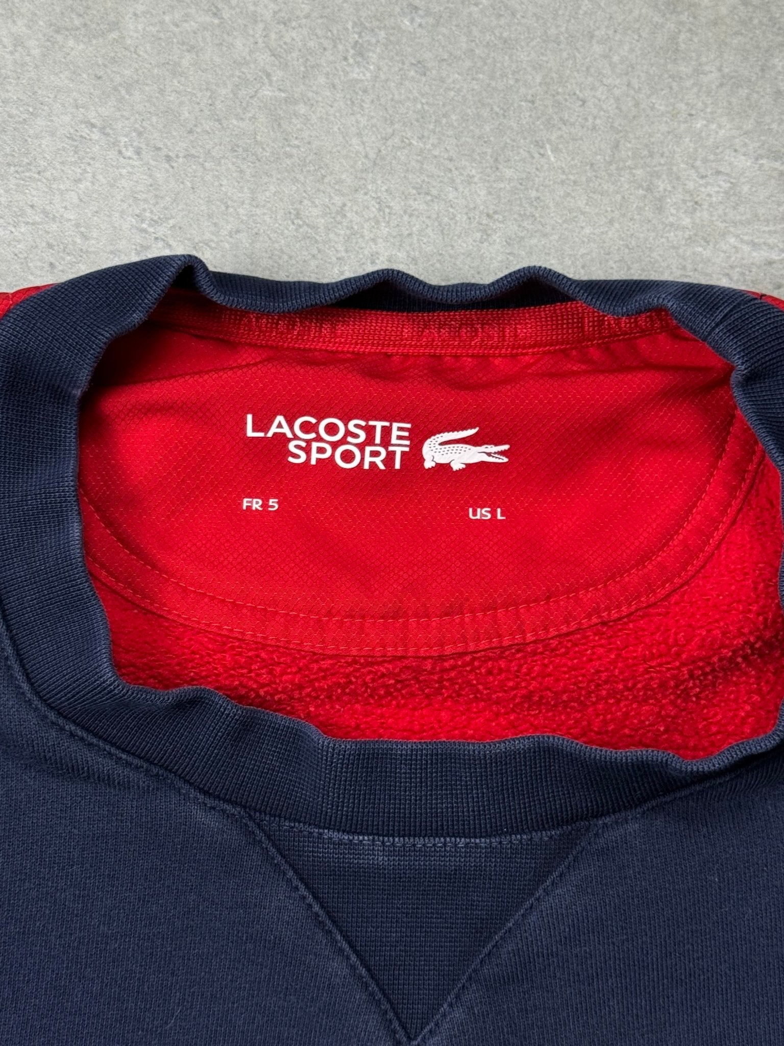 Felpa Vintage Lacoste Sport (M) - Barrique Vintage Shop