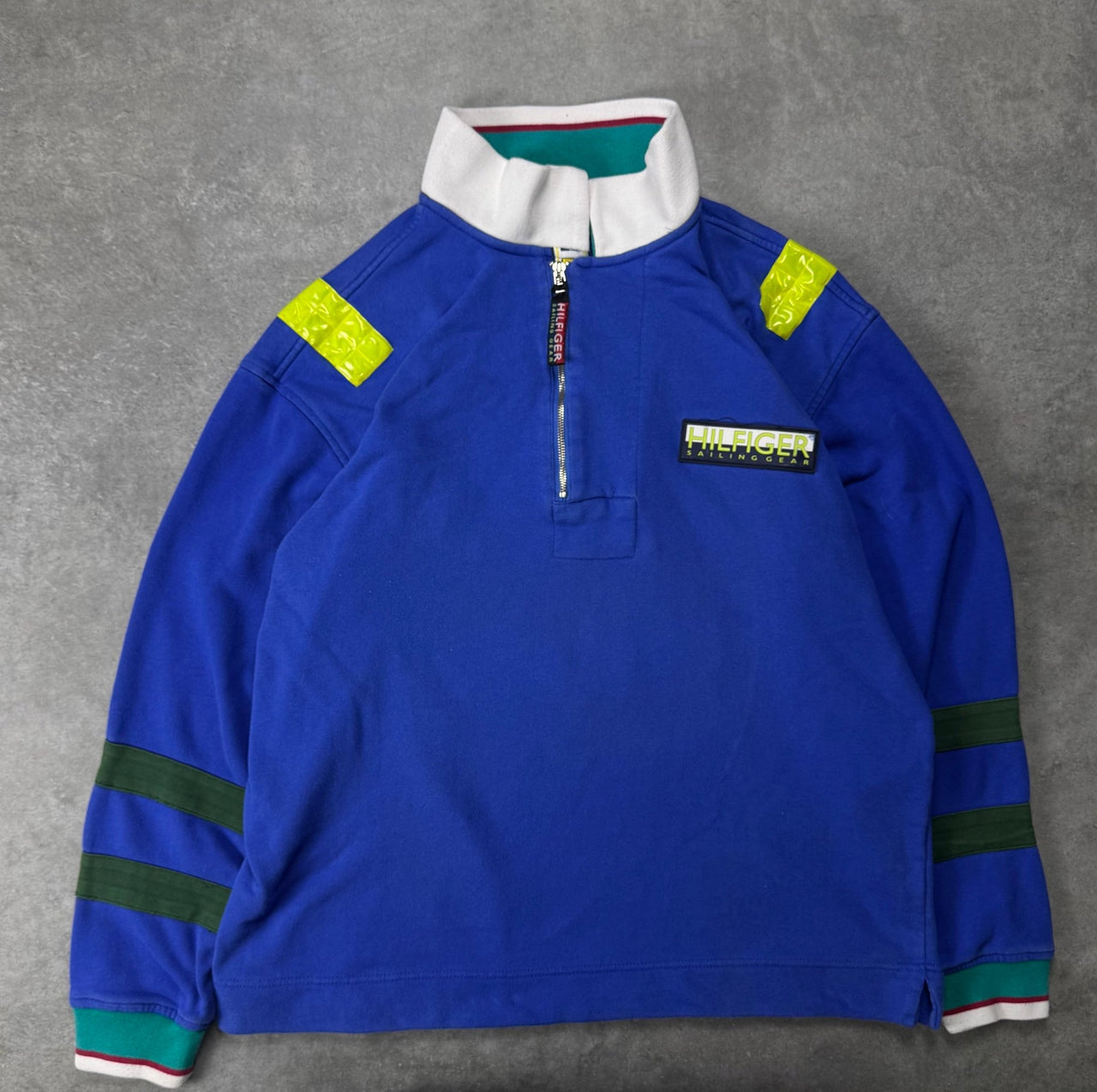 Felpa Vintage Tommy Hilfiger Sailing Gear 90's (XL) RARA - Barrique Vintage Shop