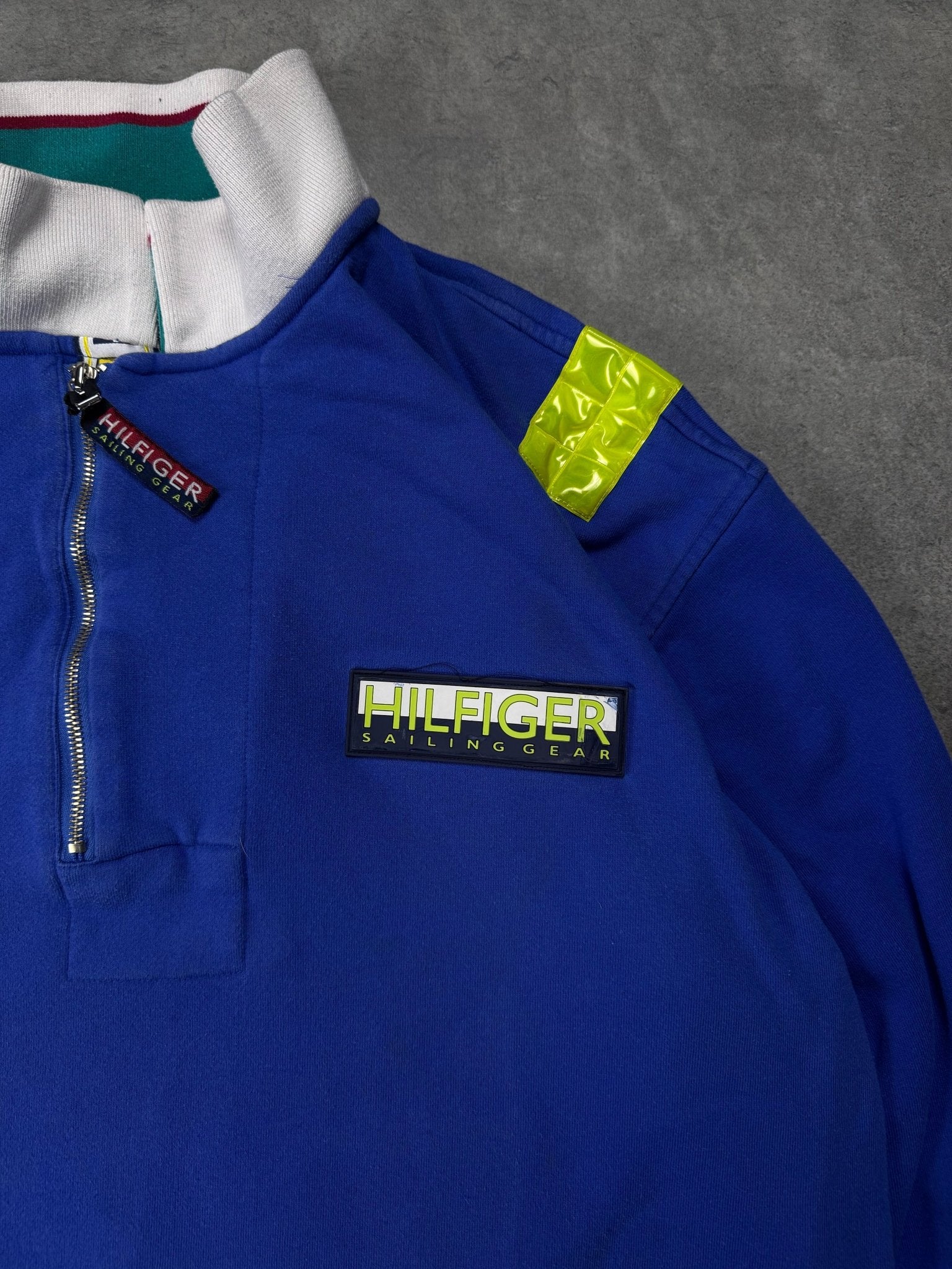 Felpa Vintage Tommy Hilfiger Sailing Gear 90's (XL) RARA - Barrique Vintage Shop