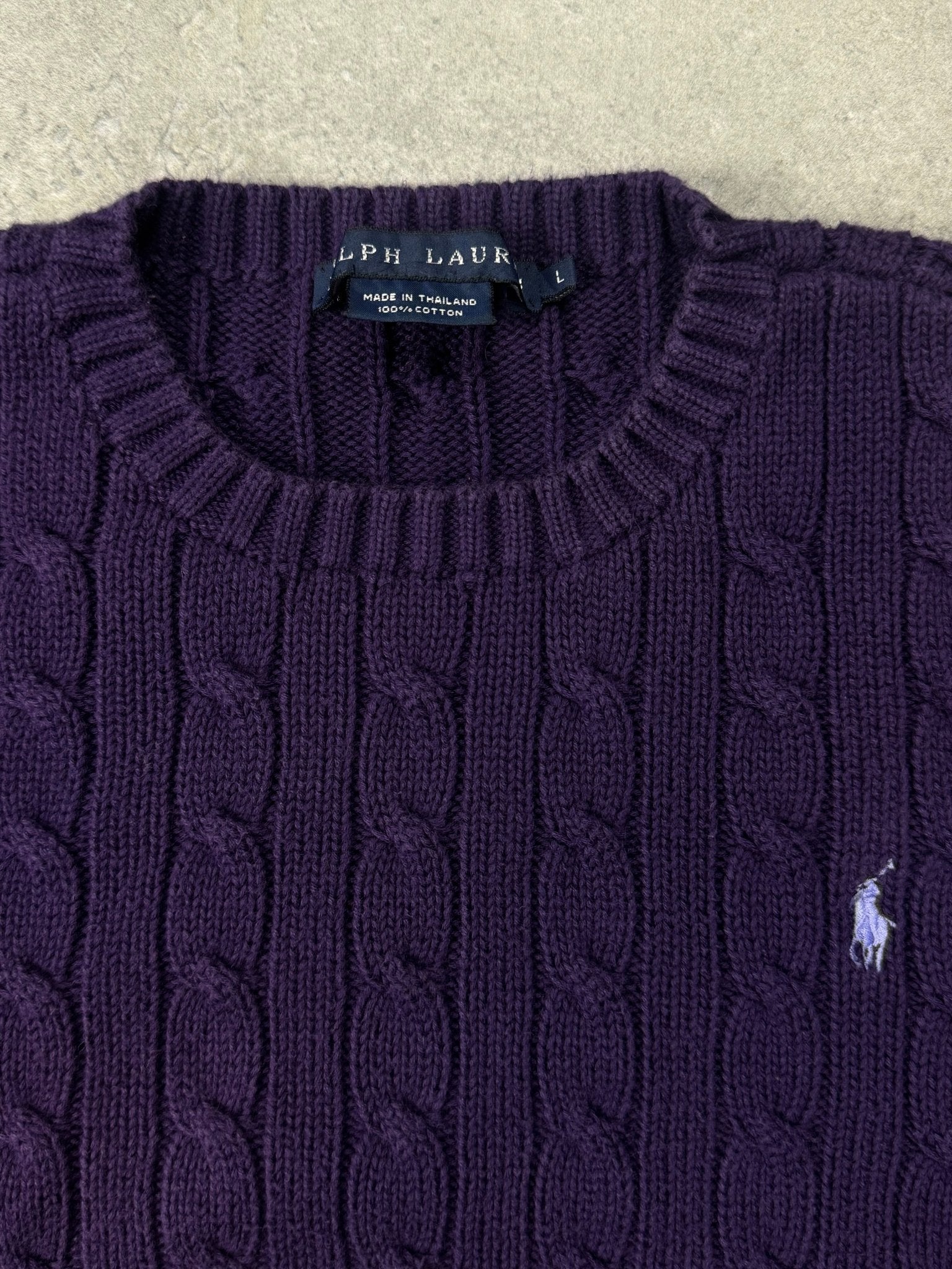 Maglione Cable Knit Vintage Ralph Lauren (L Donna) - Barrique Vintage Shop