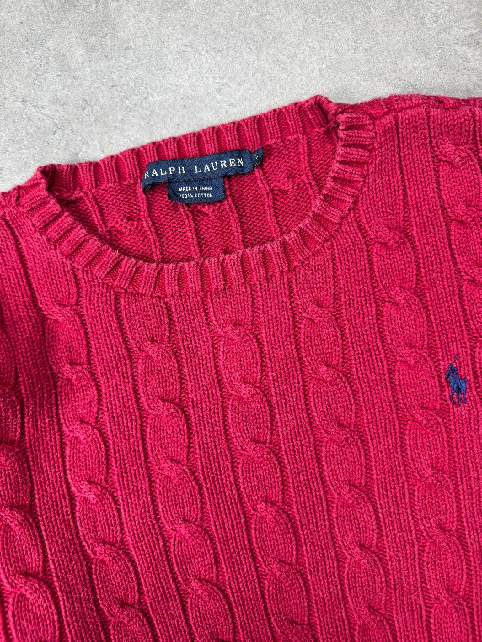 Maglione Cable Knit Vintage Ralph Lauren (L Donna) - Barrique Vintage Shop