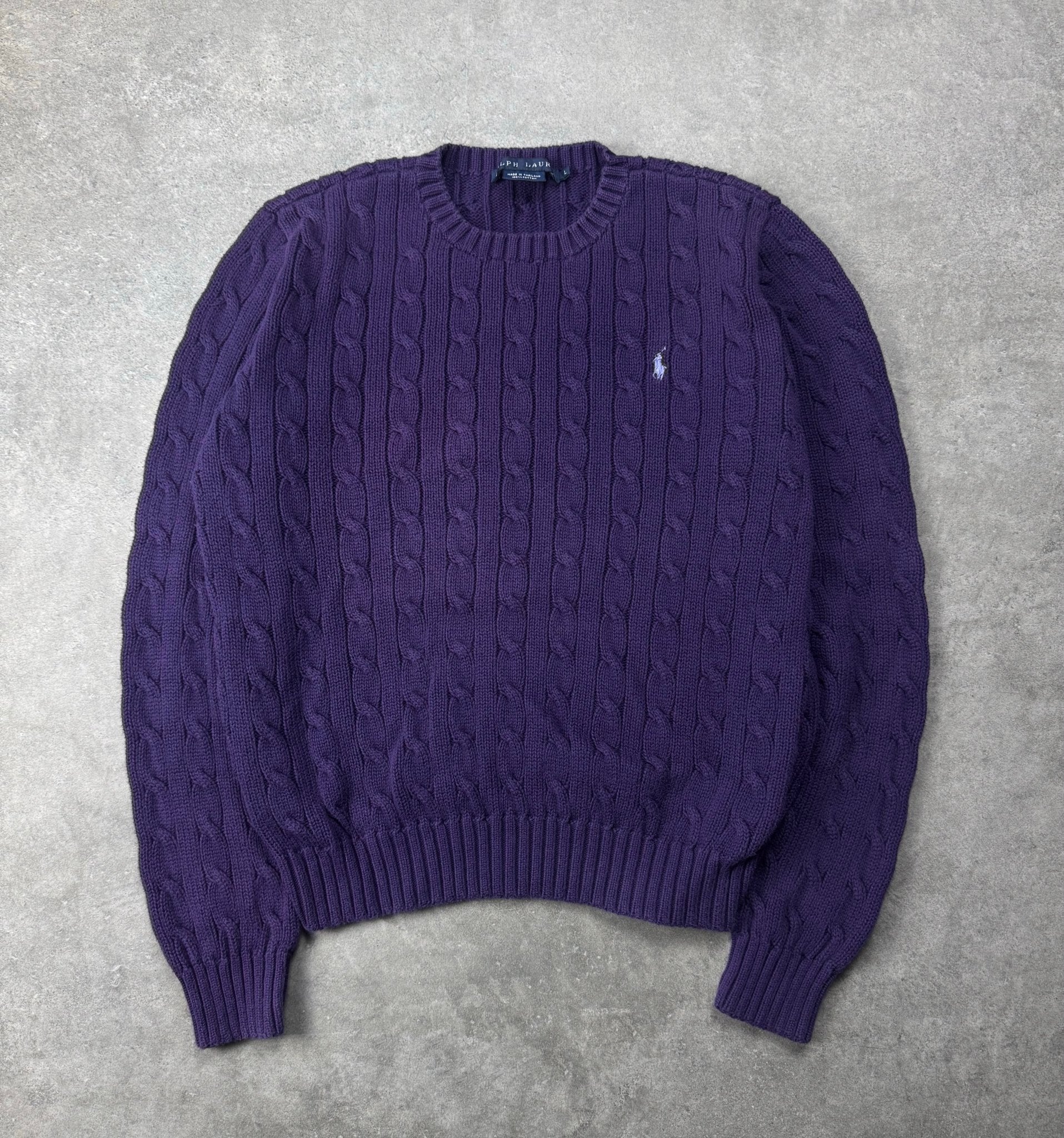 Maglione Cable Knit Vintage Ralph Lauren (L Donna) - Barrique Vintage Shop
