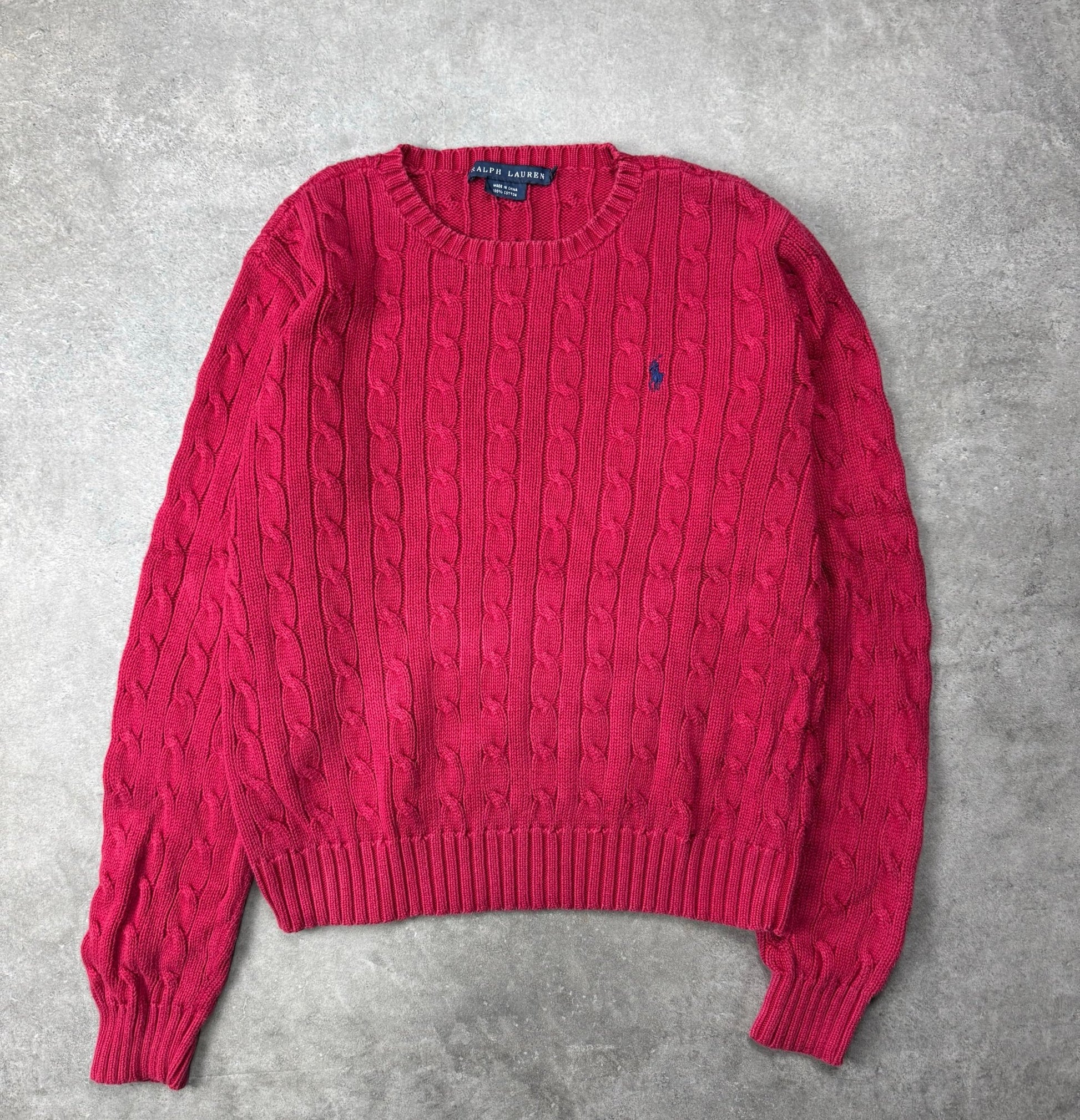 Maglione Cable Knit Vintage Ralph Lauren (L Donna) - Barrique Vintage Shop