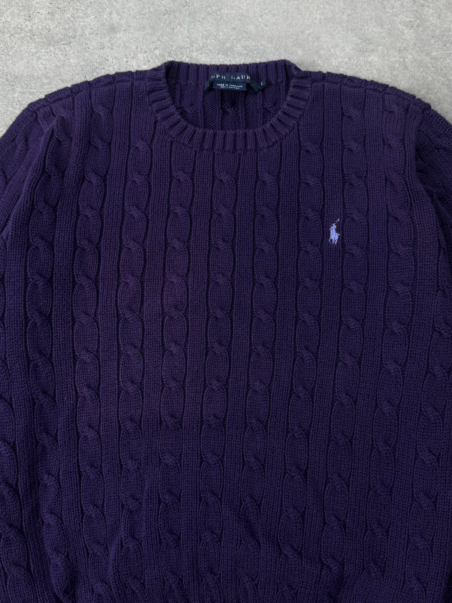 Maglione Cable Knit Vintage Ralph Lauren (L Donna) - Barrique Vintage Shop