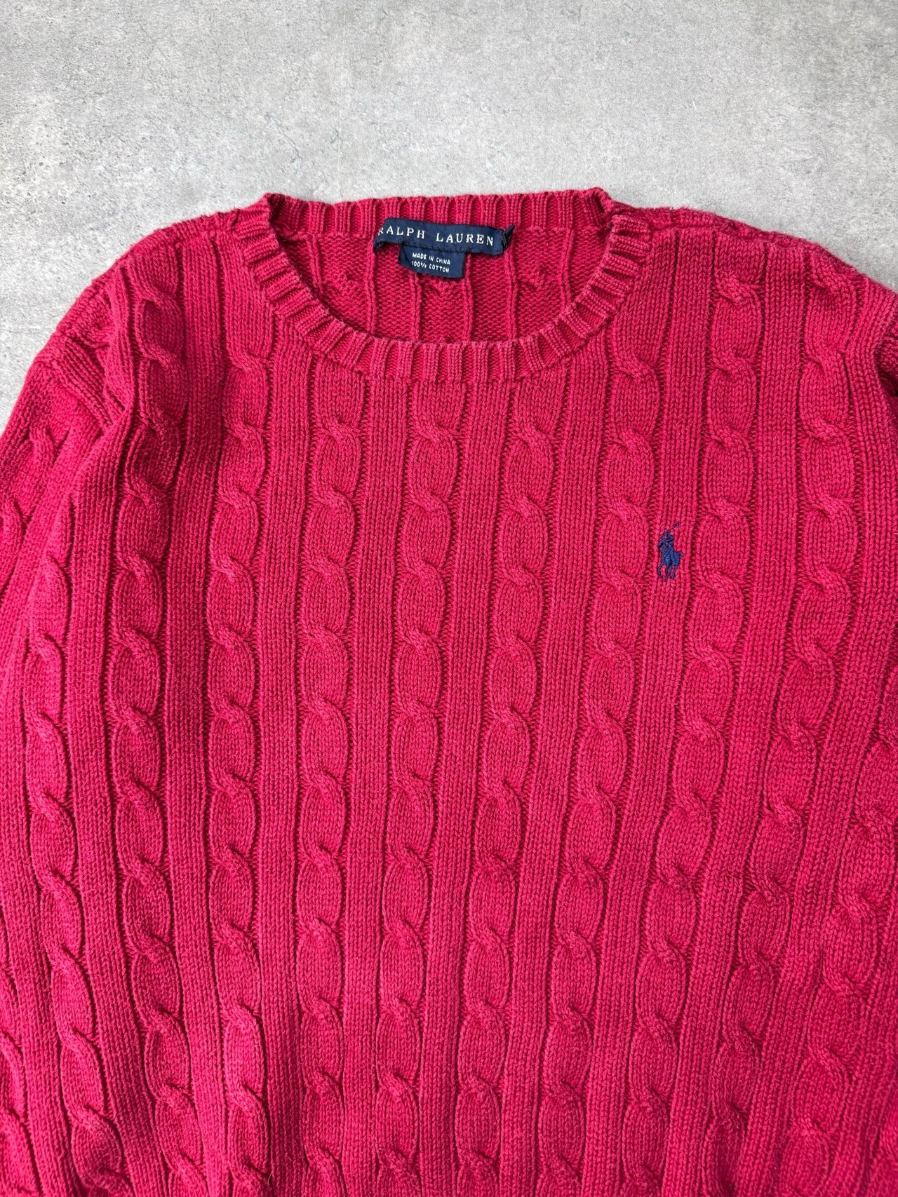 Maglione Cable Knit Vintage Ralph Lauren (L Donna) - Barrique Vintage Shop