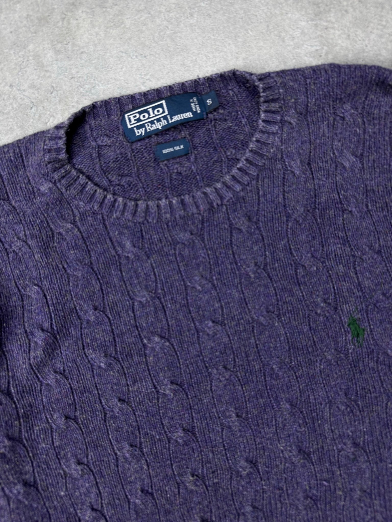 Maglione Cable Knit Vintage Ralph Lauren (S) SETA - Barrique Vintage Shop