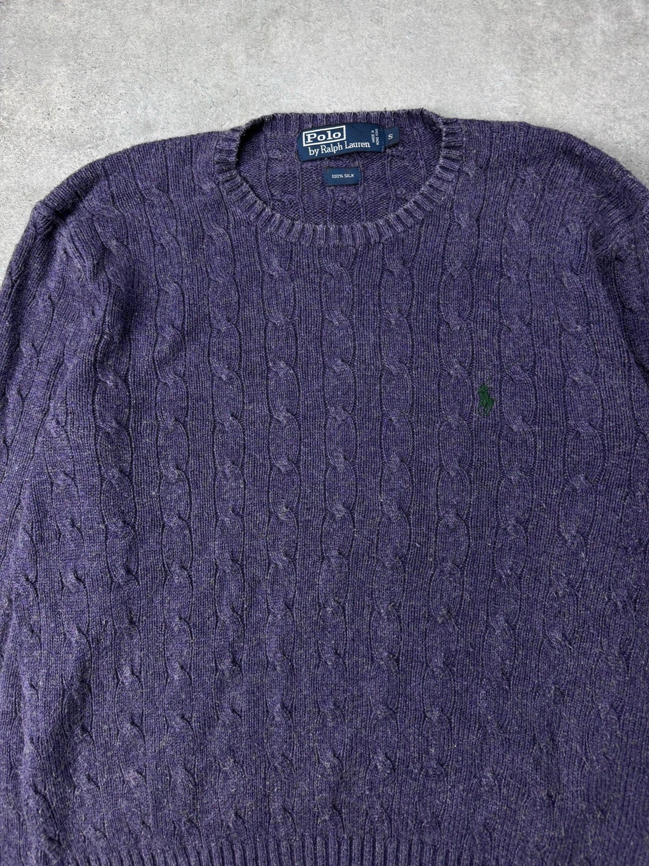 Maglione Cable Knit Vintage Ralph Lauren (S) SETA - Barrique Vintage Shop