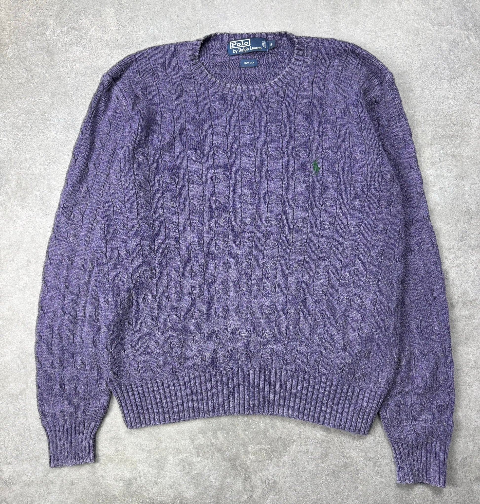Maglione Cable Knit Vintage Ralph Lauren (S) SETA - Barrique Vintage Shop
