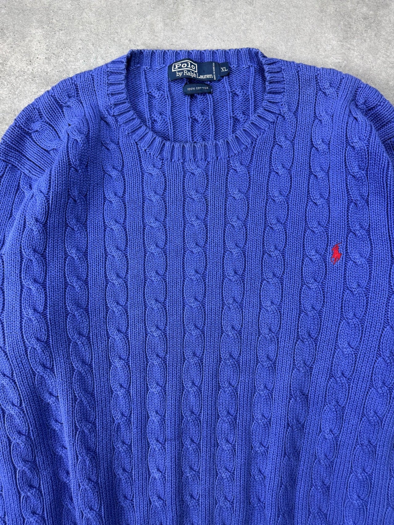 Maglione Cable Knit Vintage Ralph Lauren (XL) - Barrique Vintage Shop