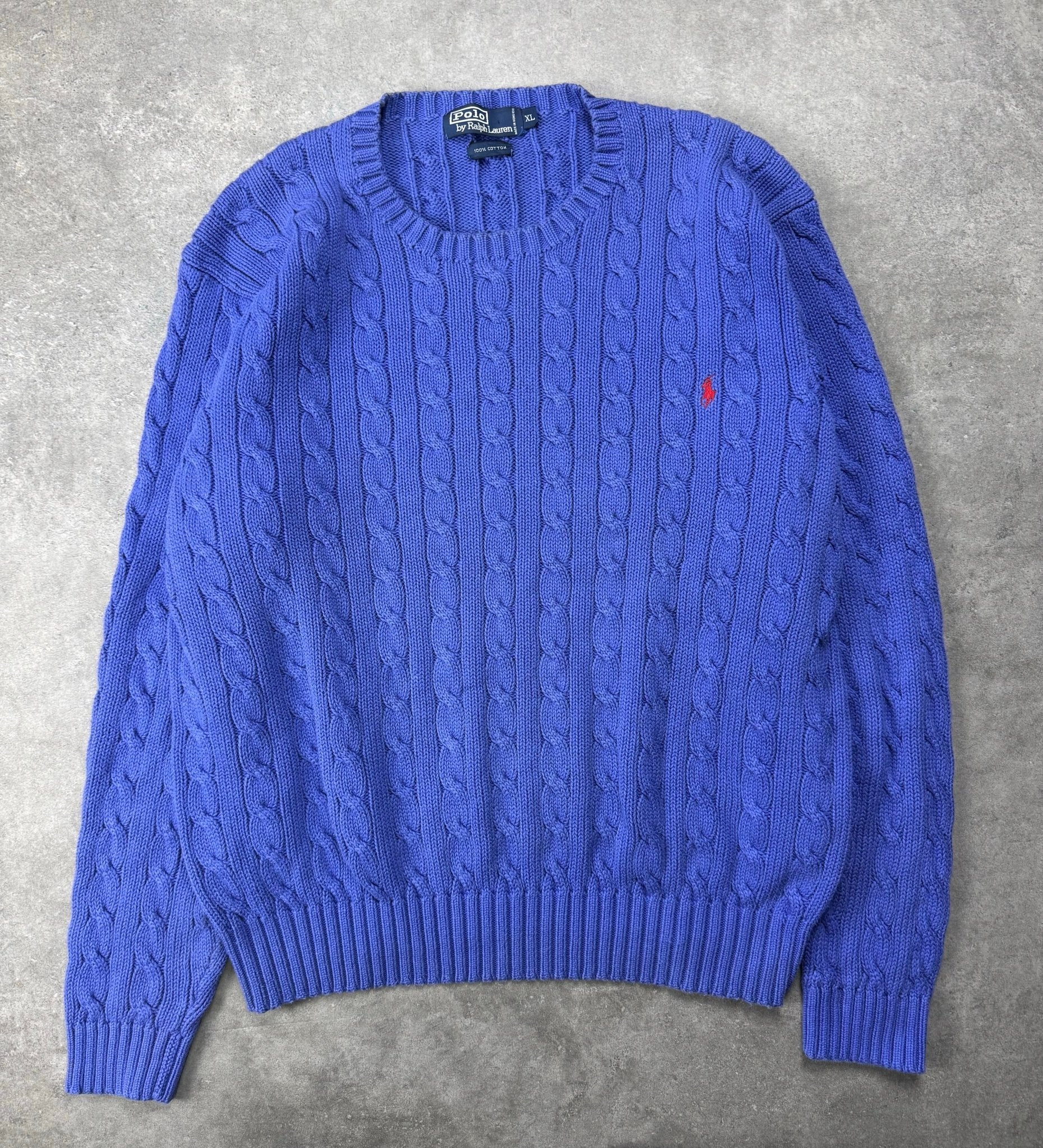 Maglione Cable Knit Vintage Ralph Lauren (XL) - Barrique Vintage Shop