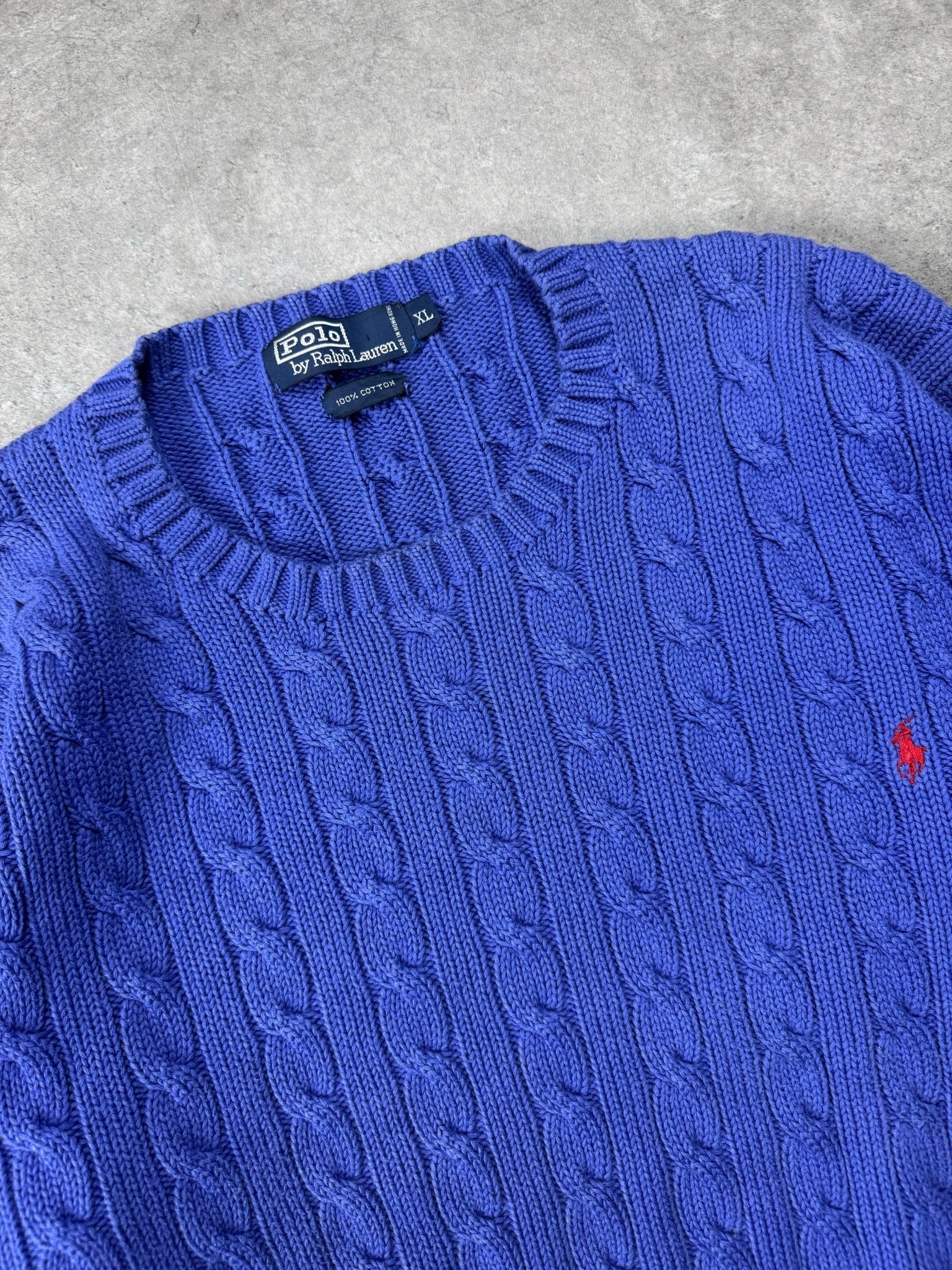 Maglione Cable Knit Vintage Ralph Lauren (XL) - Barrique Vintage Shop