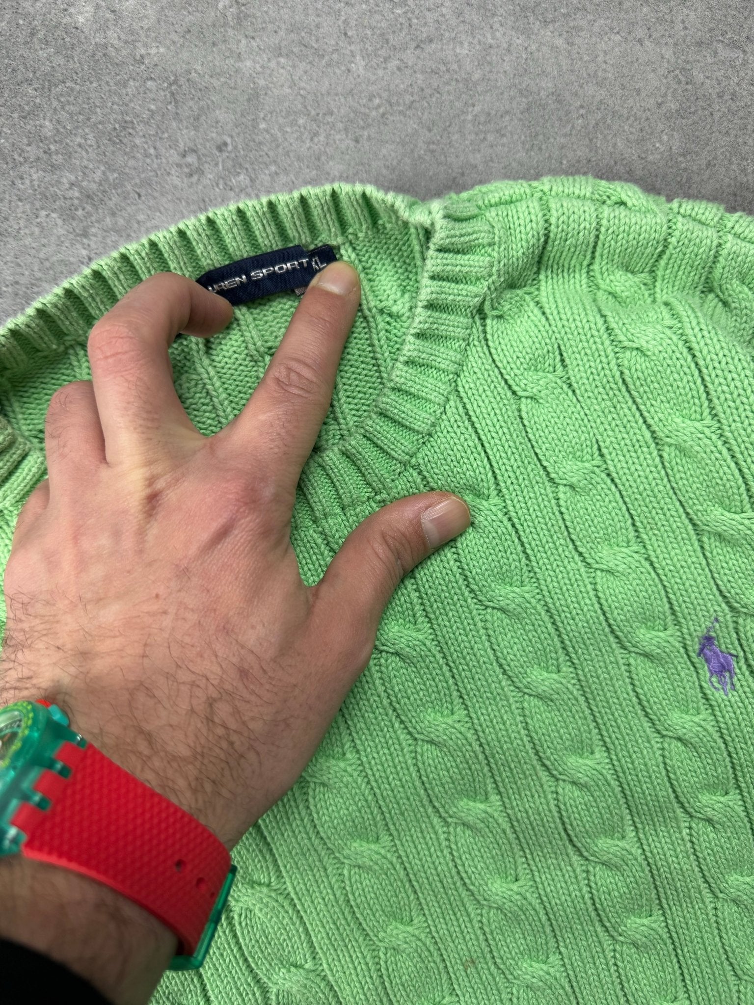 Maglione Cable Knit Vintage Ralph Lauren (XL Donna) - Barrique Vintage Shop
