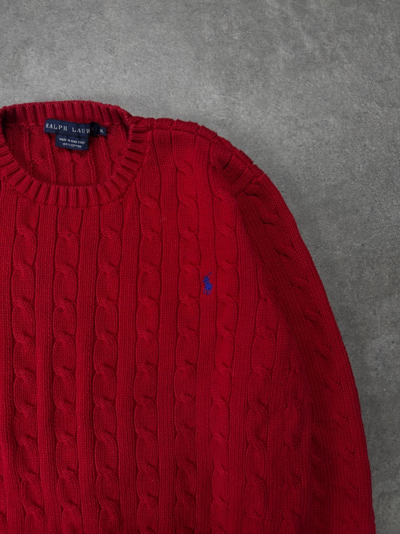Maglione Cable Knit Vintage Ralph Lauren (XL Donna) - Barrique Vintage Shop