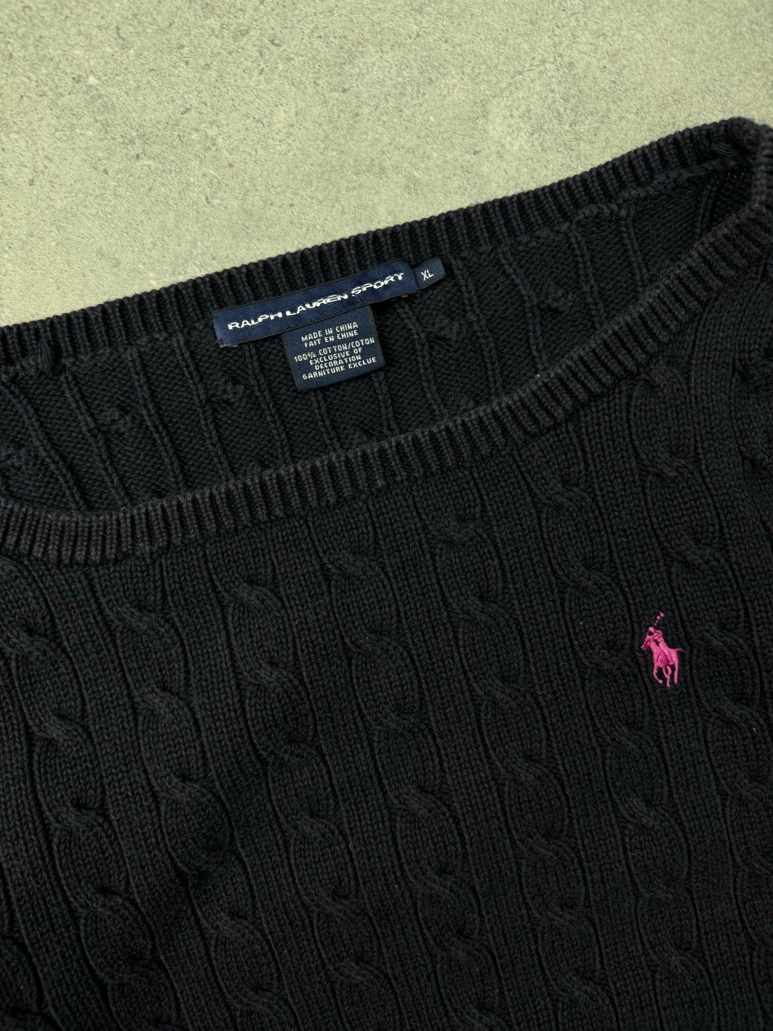 Maglione Cable Knit Vintage Ralph Lauren (XL Donna) - Barrique Vintage Shop