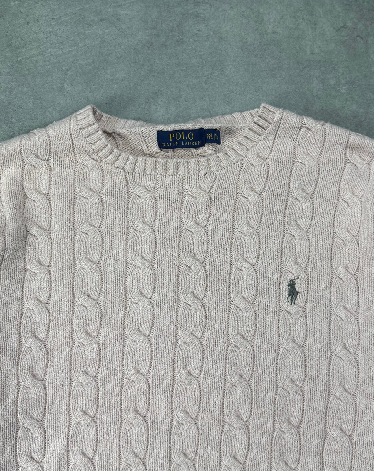 Maglione Cable Knit Vintage Ralph Lauren (XXL) - Barrique Vintage Shop