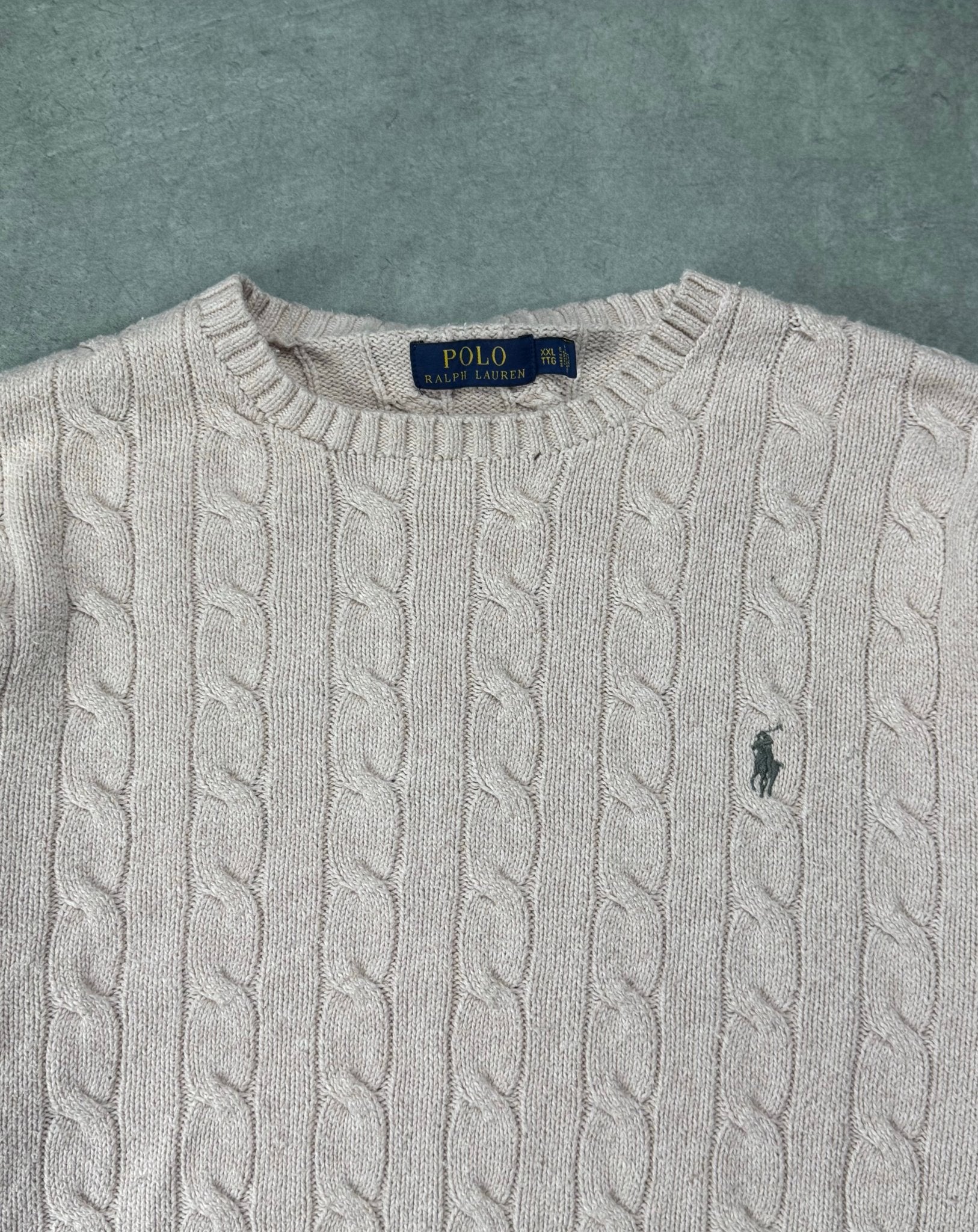 Maglione Cable Knit Vintage Ralph Lauren (XXL) - Barrique Vintage Shop