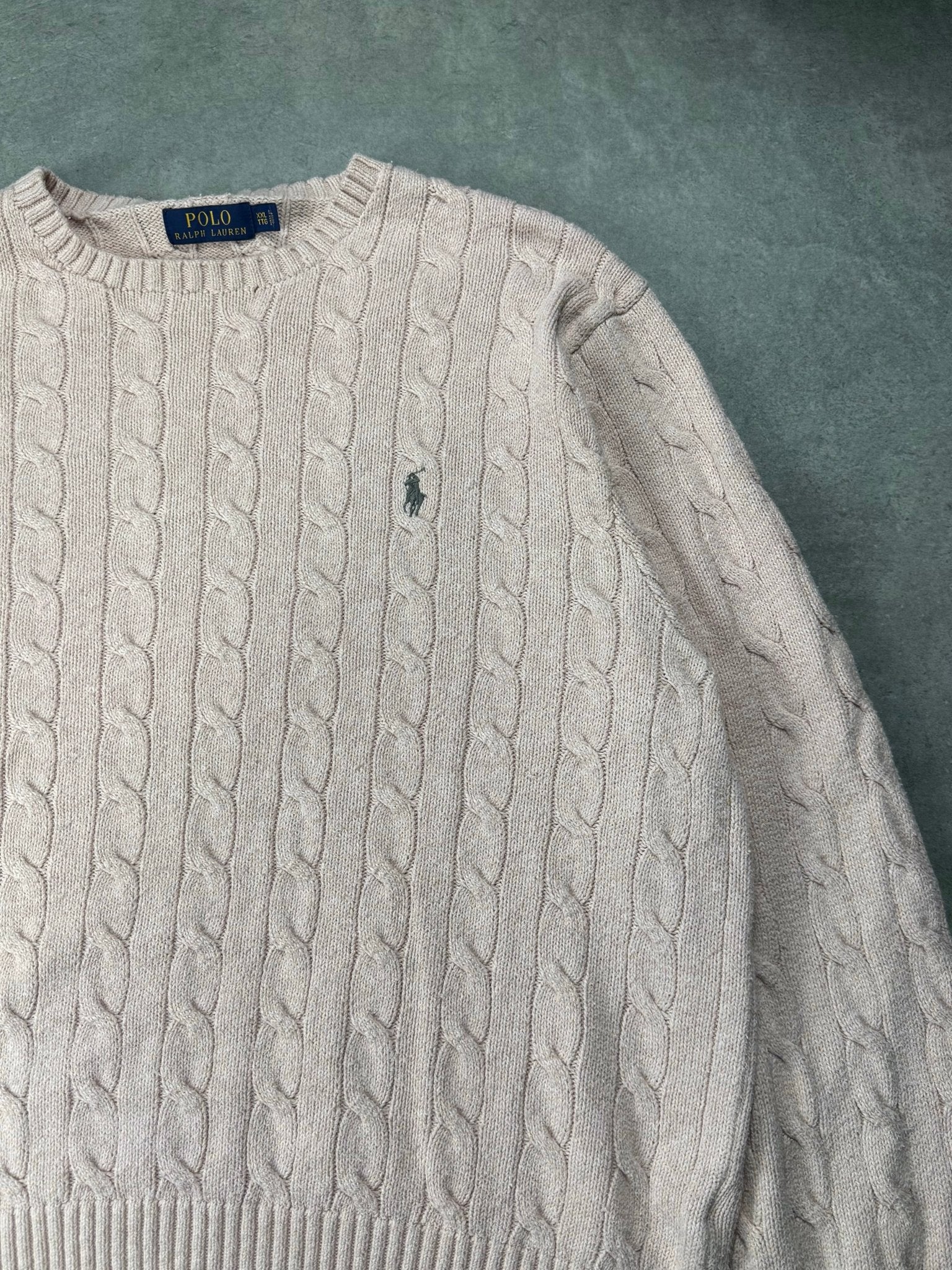 Maglione Cable Knit Vintage Ralph Lauren (XXL) - Barrique Vintage Shop