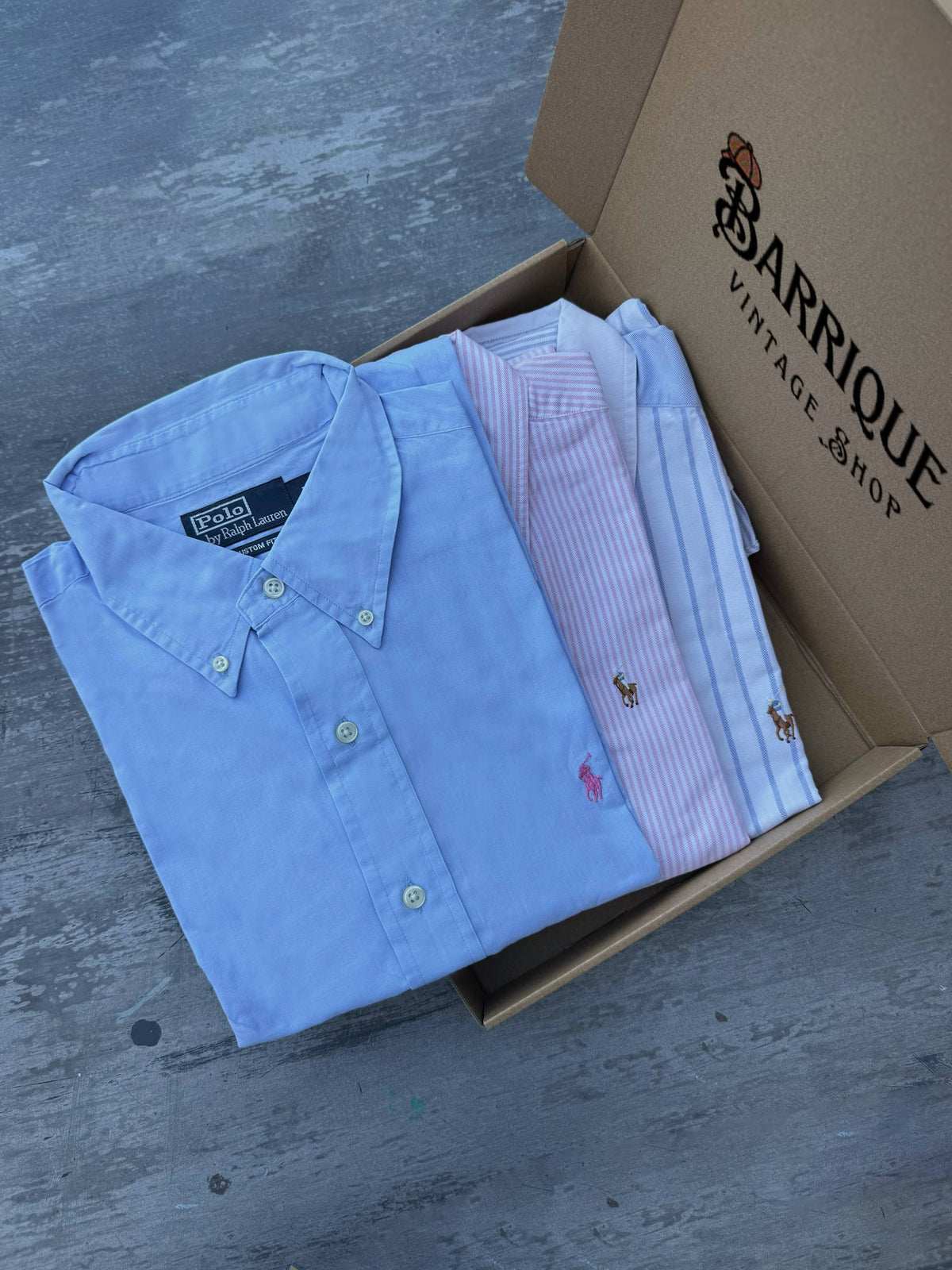 Scatola Barrique Vintage Shop per la Mystery Box camicie Ralph Lauren